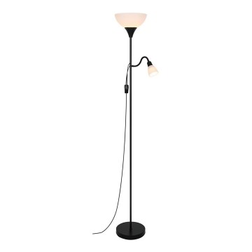 Nordlux - Stehleuchte LAURIA 1xE27/40W/230V + 1xE14/15W schwarz