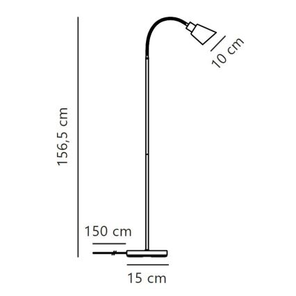 Nordlux - Stehleuchte MOLLI 1xE14/25W/230V
