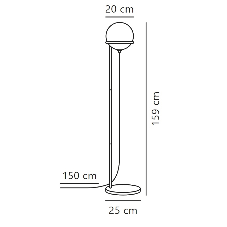 Nordlux - Stehleuchte WILSON 1xG9/5W/230V schwarz
