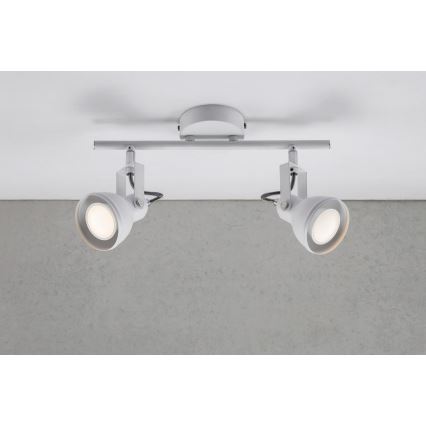 Nordlux - Strahler ASLAK 2xGU10/35W/230V weiß