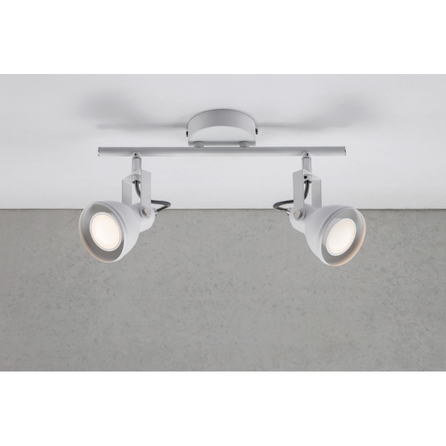 Nordlux - Strahler ASLAK 2xGU10/35W/230V weiß