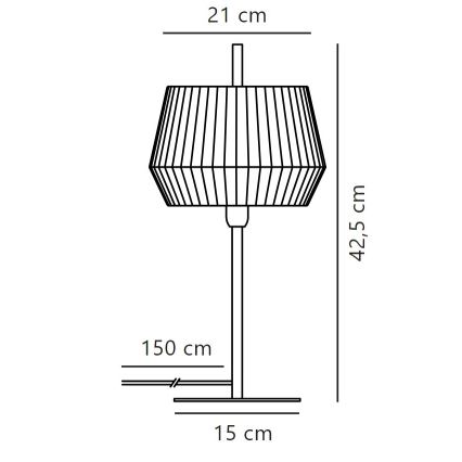 Nordlux - Tischleuchte DICTE 1xE14/40W/230V beige/schwarz