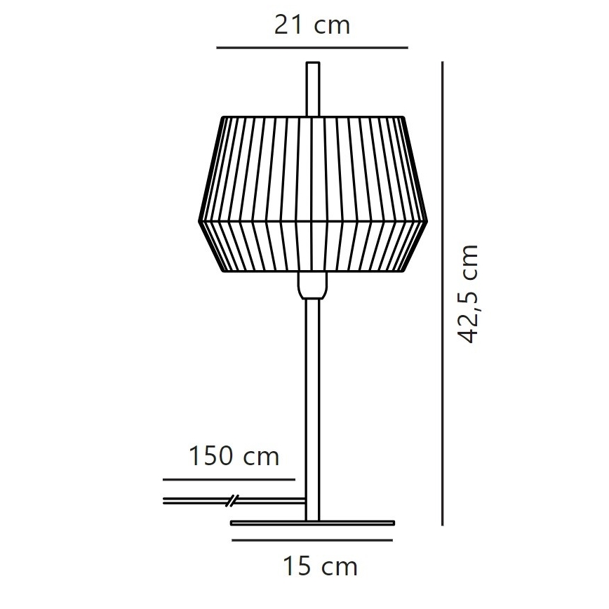 Nordlux - Tischleuchte DICTE 1xE14/40W/230V beige/schwarz