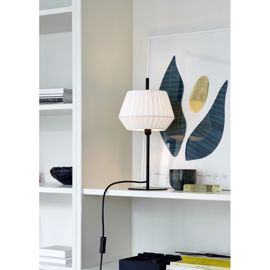 Nordlux - Tischleuchte DICTE 1xE14/40W/230V weiß/schwarz