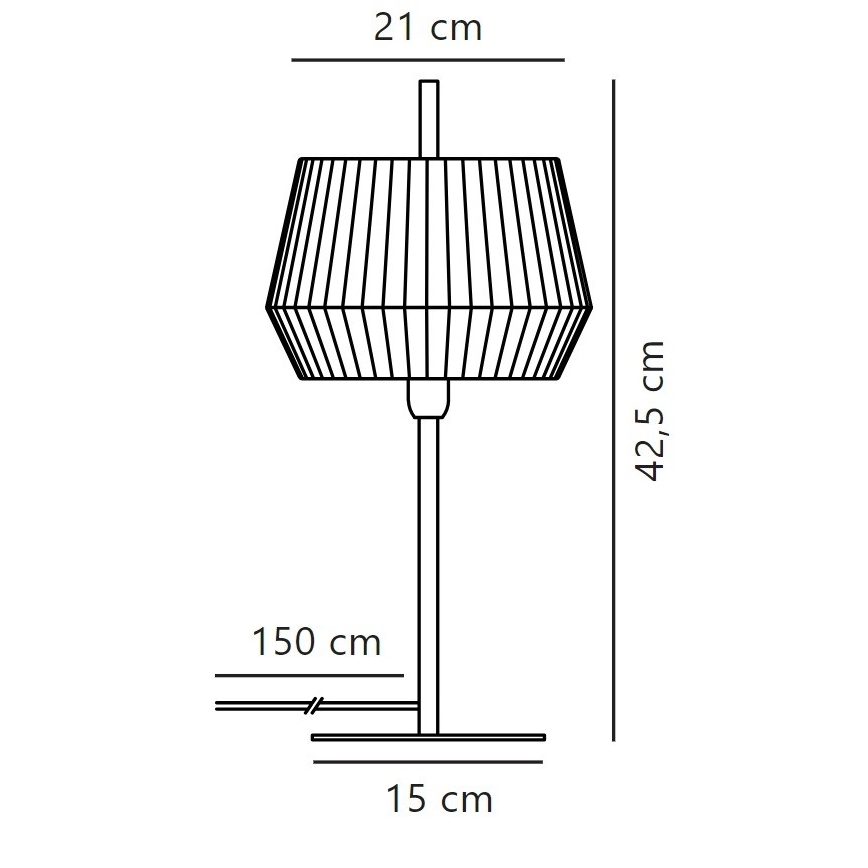 Nordlux - Tischleuchte DICTE 1xE14/40W/230V weiß/schwarz