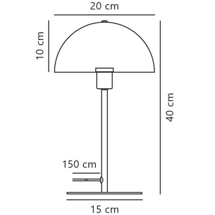 Nordlux - Tischleuchte ELLEN 1xE14/40W/230V weiß
