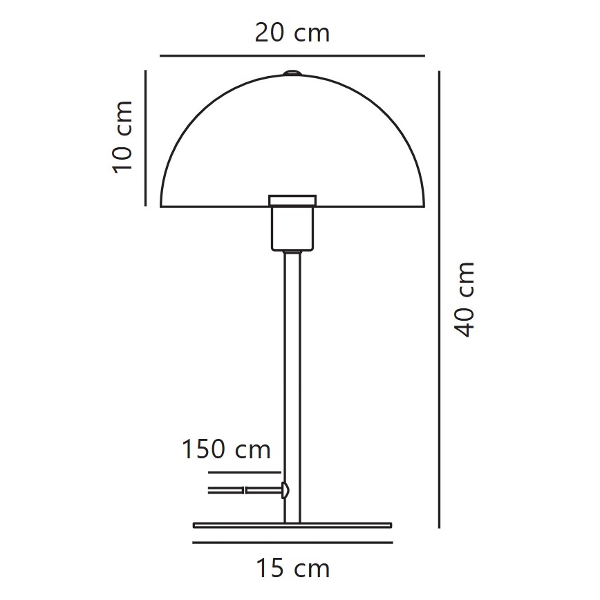 Nordlux - Tischleuchte ELLEN 1xE14/40W/230V weiß