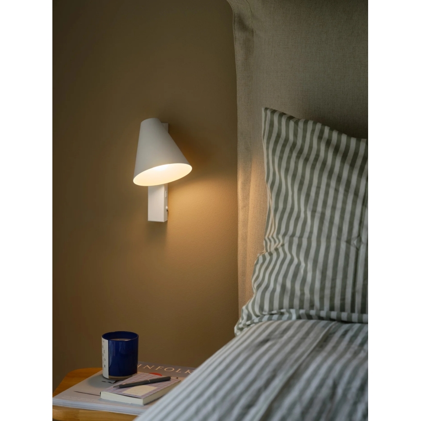 Nordlux - Wandlampe mit USB WILMER 1xE14/40W/230V weiß