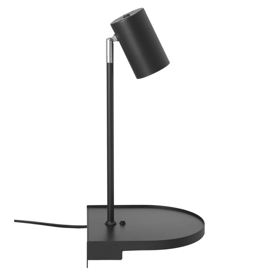 Nordlux - Wandleuchte mit Ablage CODY 1xGU10/15W/230V schwarz