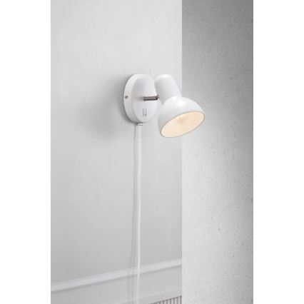 Nordlux - Wandleuchte TEXAS 1xE27/60W/230V weiß
