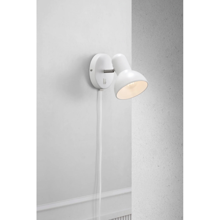 Nordlux - Wandleuchte TEXAS 1xE27/60W/230V weiß
