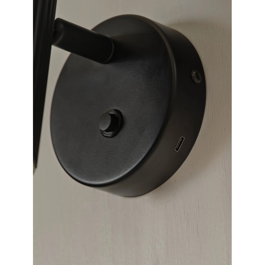 Nordlux - Wandspot VICO 1xGU10/5W/230V schwarz