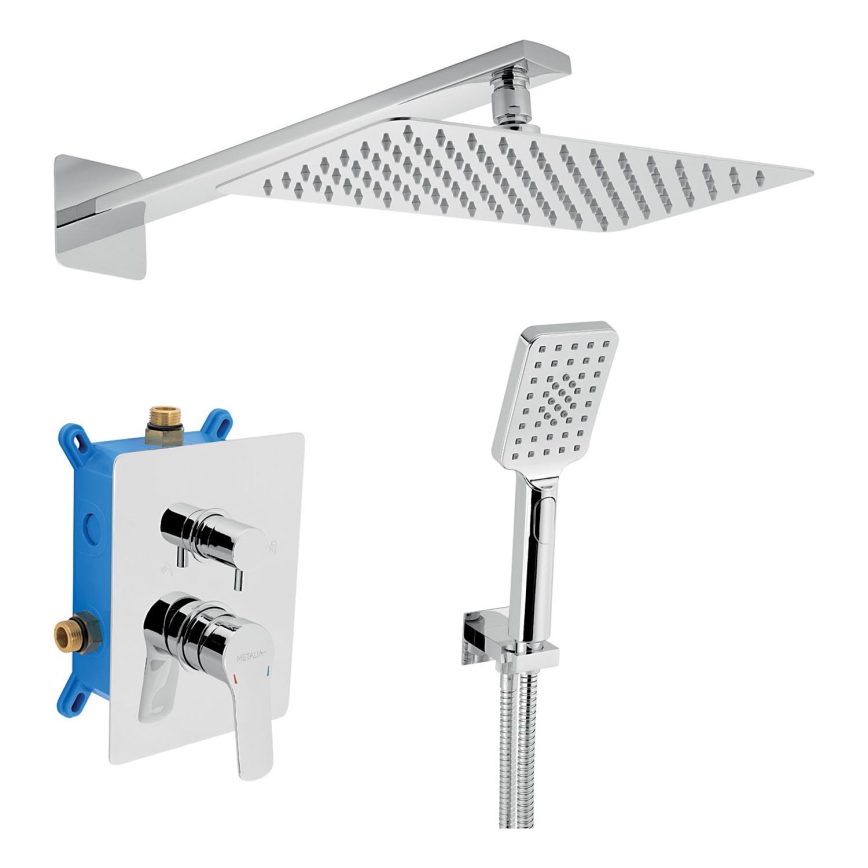 Novaservis - Dusch-Set mit Unterputz-Armatur METALIA ECO glänzendes Chrom