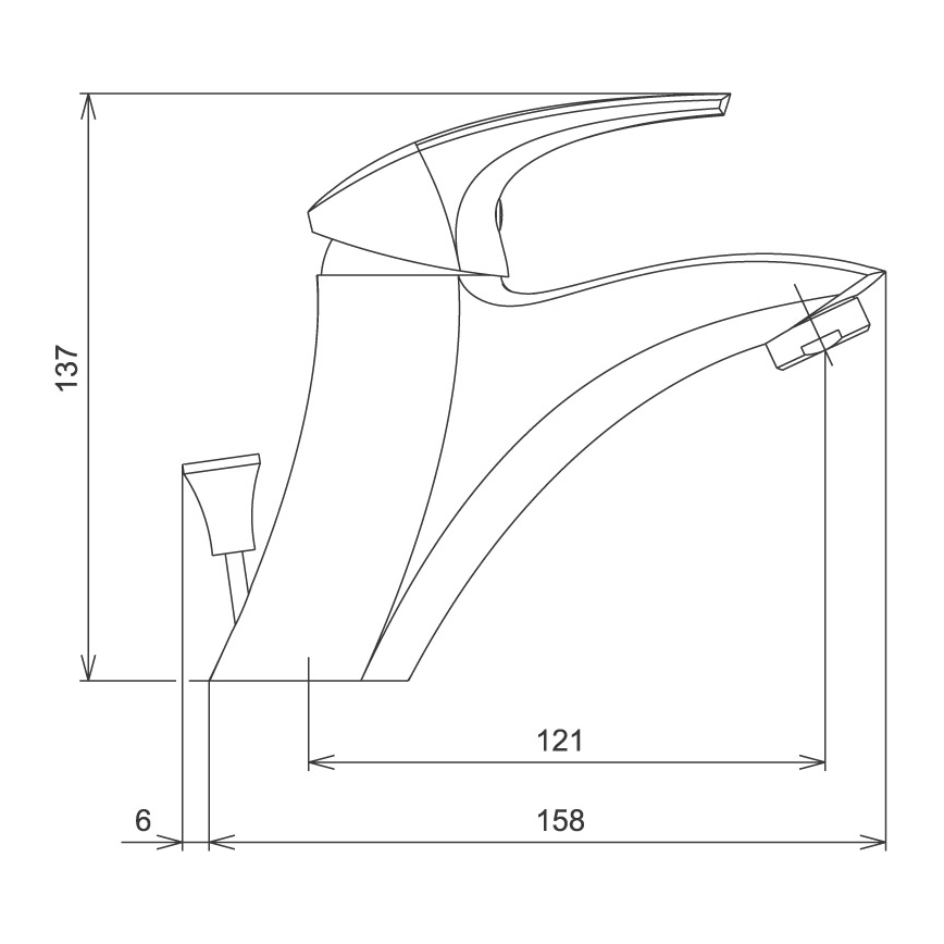 Novaservis - Waschtischarmatur METALIA weiß