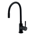 Novaservis - Wasserhahn (Armatur) mit flexiblem Arm matt schwarz