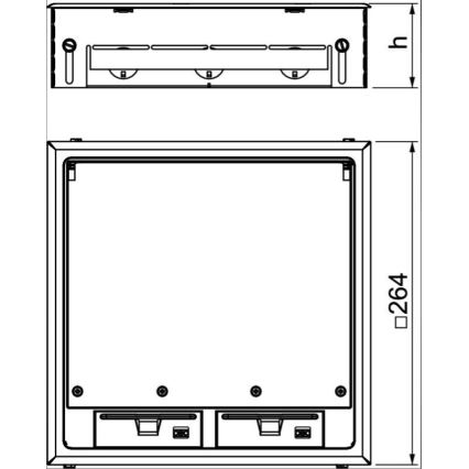 OBO 7427479 – Bodenbox GES9 7011 MT