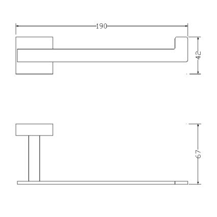 OMNIRES 8151BCR - Toilettenpapierhalter LIFT glänzendes Chrom