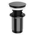 OMNIRES A706AT - Waschbeckenablauf CLICK-CLACK Ø 6,6 cm gebürstetes Anthrazit