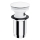 OMNIRES A706BM - Waschbeckenablauf CLICK-CLACK Ø 6,6 cm mattweiß
