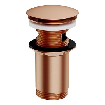 OMNIRES A706CPB - Waschbeckenablauf CLICK-CLACK Ø 6,6 cm gebürsteter Kupfer
