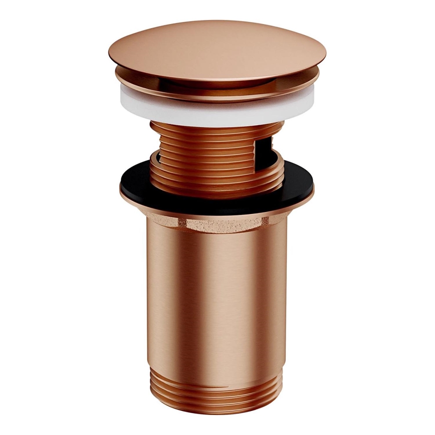 OMNIRES A706CPB - Waschbeckenablauf CLICK-CLACK Ø 6,6 cm gebürsteter Kupfer