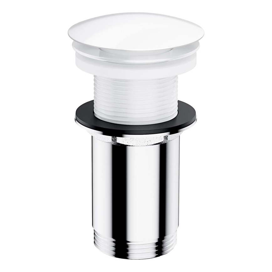 OMNIRES A716BP - Waschbeckenablauf CLICK-CLACK Ø 6,6 cm glänzend weiß