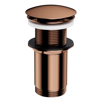 OMNIRES A716CP - Waschbeckenablauf CLICK-CLACK Ø 6,6 cm glänzendes Kupfer