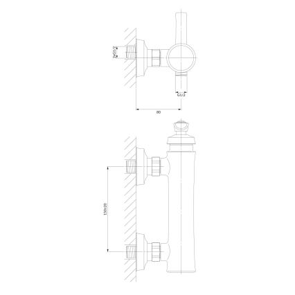 OMNIRES AM5240CR - Duscharmatur ARMANCE glänzendes Chrom