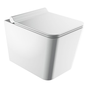 OMNIRES BOSTONMWBP - Wandhängende Toilette mit Toilettensitz SoftClose BOSTON Keramik/glänzend weiß