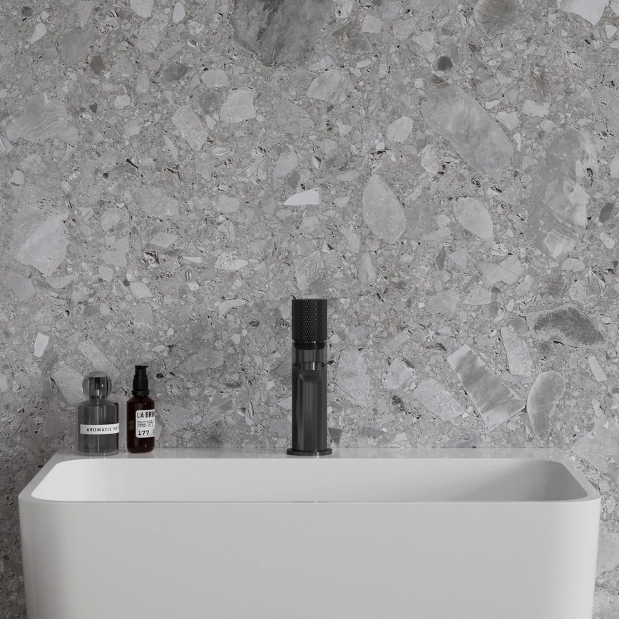 OMNIRES CT8010AT - Waschtischarmatur CONTOUR 16,6 cm gebürstetes Anthrazit