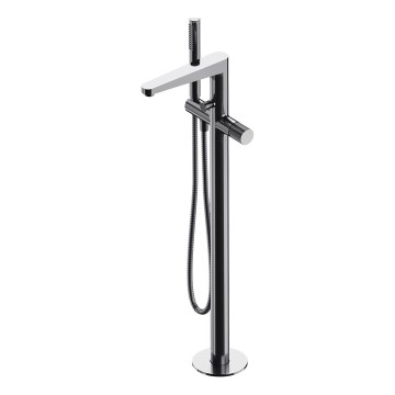 OMNIRES CT8033CR - Freistehendes Badewannenset mit CONTOUR Armatur, glänzender Chrom