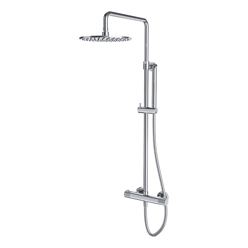 OMNIRES CT8044CR - Duschgarnitur mit thermostatischer Armatur CONTOUR glänzendes Chrom