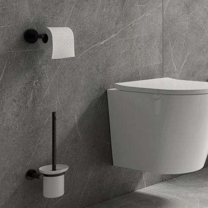 OMNIRES MP60510BL - Toilettenpapierhalter MODERN PROJECT matt schwarz