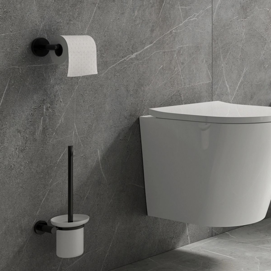 OMNIRES MP60510BL - Toilettenpapierhalter MODERN PROJECT matt schwarz