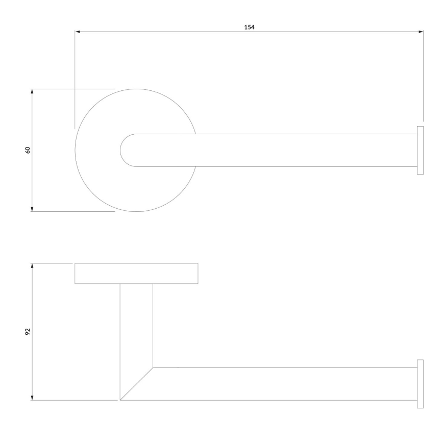 OMNIRES MP60510BL - Toilettenpapierhalter MODERN PROJECT matt schwarz