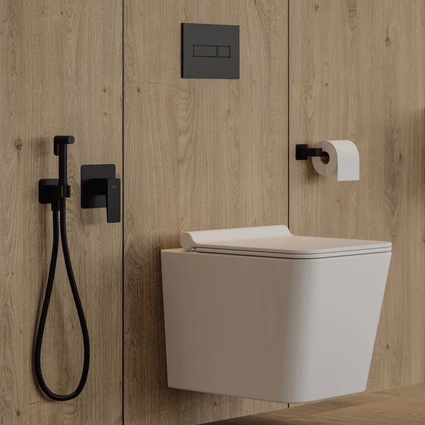 OMNIRES NL80510BL - Toilettenpapierhalter NELSON matt schwarz