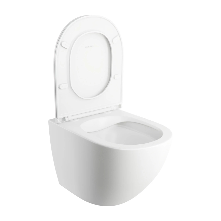 OMNIRES OTTAWAMWBM - Hängendes WC mit SoftClose-Sitz OTTAWA Keramik/mattweiß