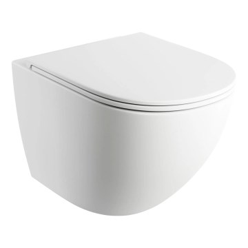 OMNIRES OTTAWAMWBM - Wandhängende Toilette mit Toilettensitz SoftClose OTTAWA Keramik/mattweiß