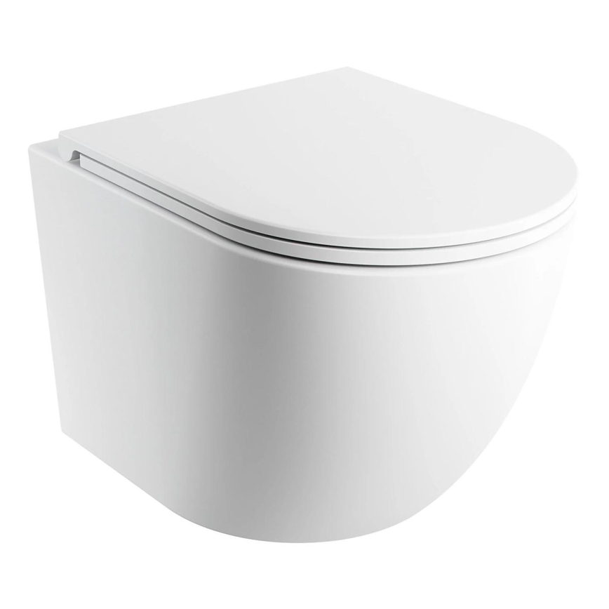 OMNIRES OTTAWASPXMWBM - Hängendes WC mit SoftClose-Sitz OTTAWA Keramik/mattweiß