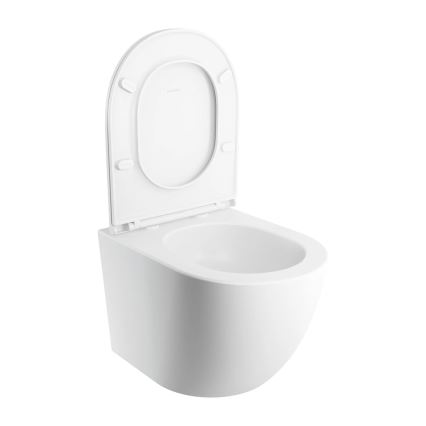 OMNIRES OTTAWASPXMWBM - Hängendes WC mit SoftClose-Sitz OTTAWA Keramik/mattweiß