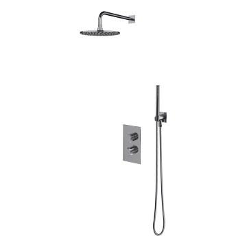 OMNIRES SYSCT11CR - Duschset mit Unterputz-Thermostatarmatur CONTOUR, glänzender Chrom