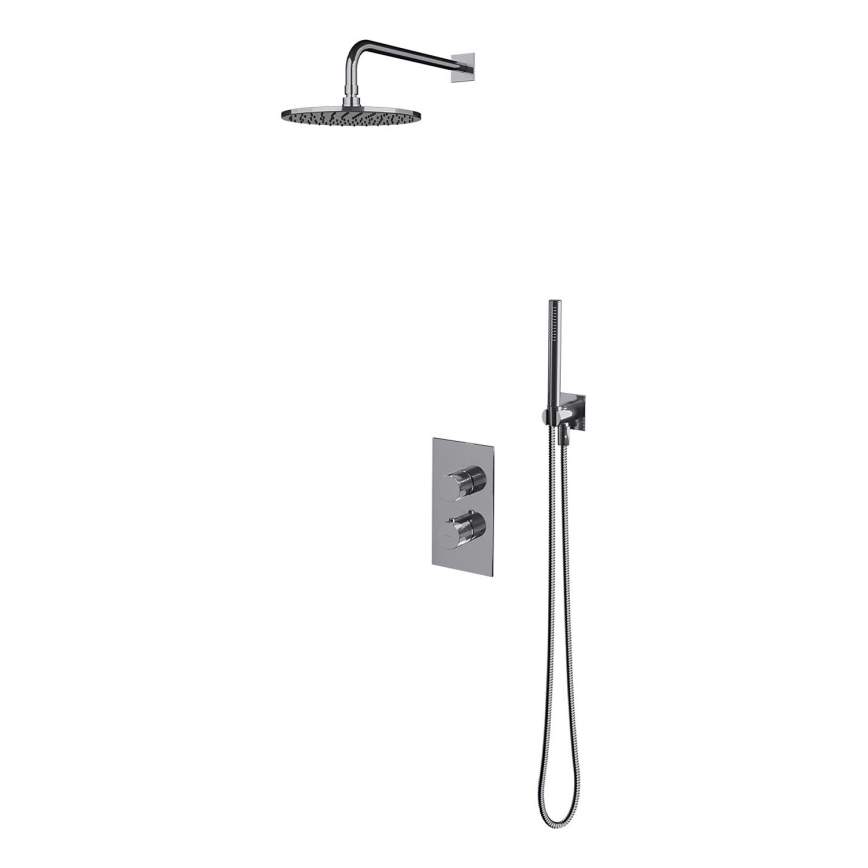 OMNIRES SYSCT11CR - Duschset mit Unterputz-Thermostatarmatur CONTOUR, glänzender Chrom