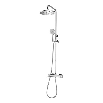 OMNIRES SYSY10/N/6CR - Duschset mit Thermostatarmatur Y in glänzendem Chrom
