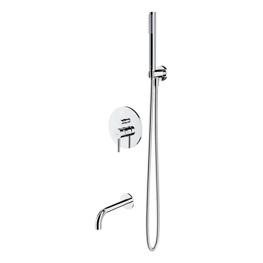 OMNIRES SYSYW01CR - Badewannenset mit Unterputzarmatur Y in Hochglanzchrom