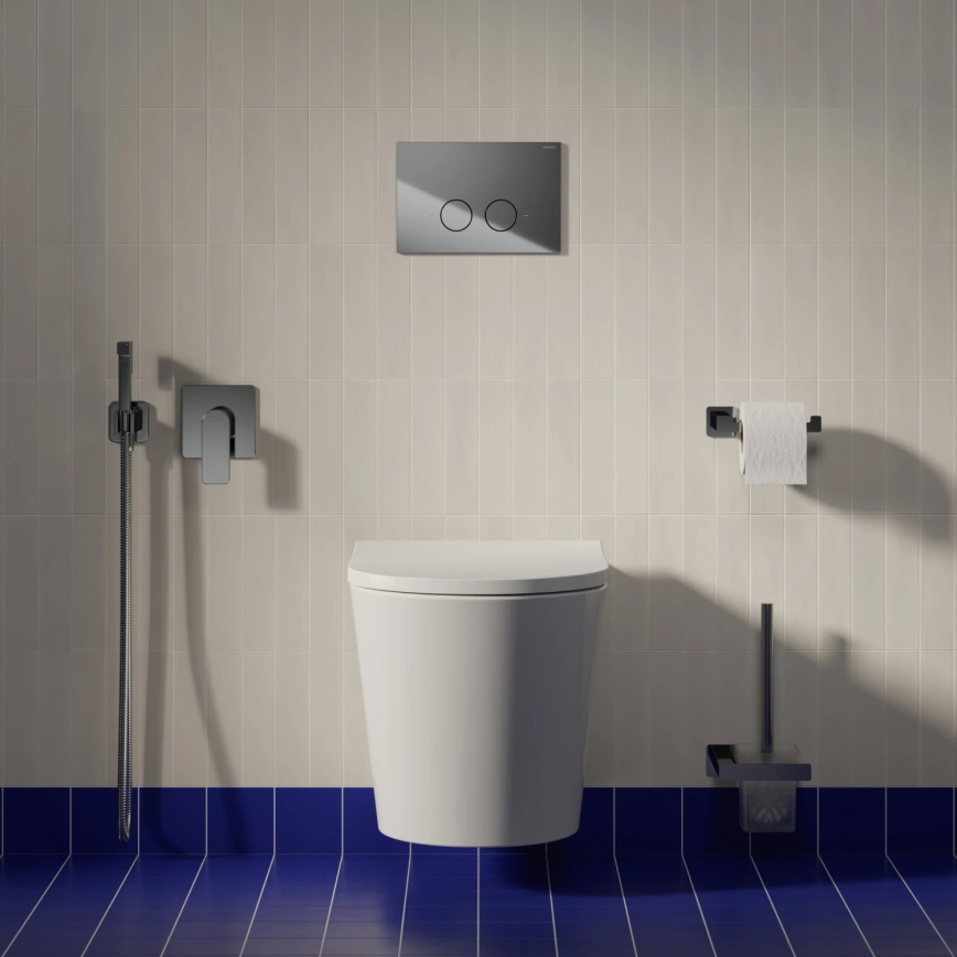 OMNIRES TAMPAMWBP - Wand-WC mit SoftClose-Sitz TAMPA, Keramik / Hochglanzweiß