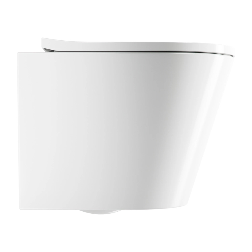 OMNIRES TAMPAMWBP - Wand-WC mit SoftClose-Sitz TAMPA, Keramik / Hochglanzweiß