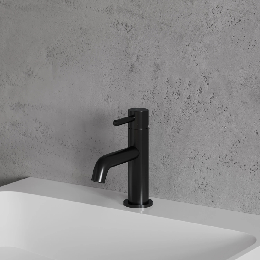 OMNIRES Y1210NBL - Waschbeckenarmatur Y 16,2 cm seidenmatt schwarz