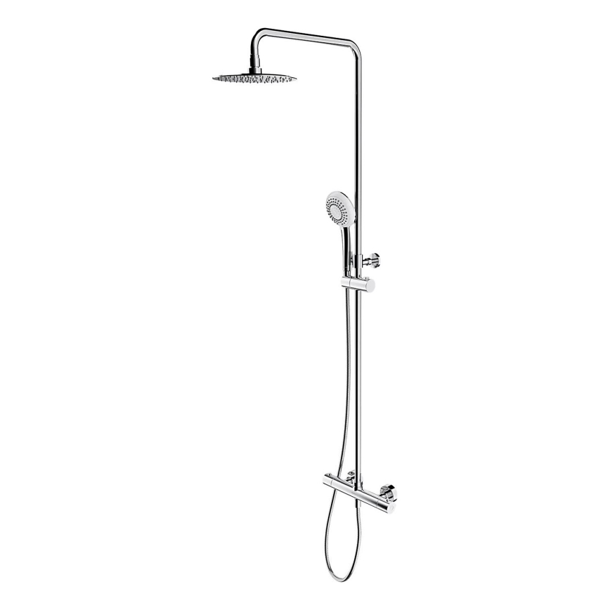 OMNIRES Y1244X/6CR - Duschgarnitur mit thermostatischer Armatur Y glänzendes Chrom