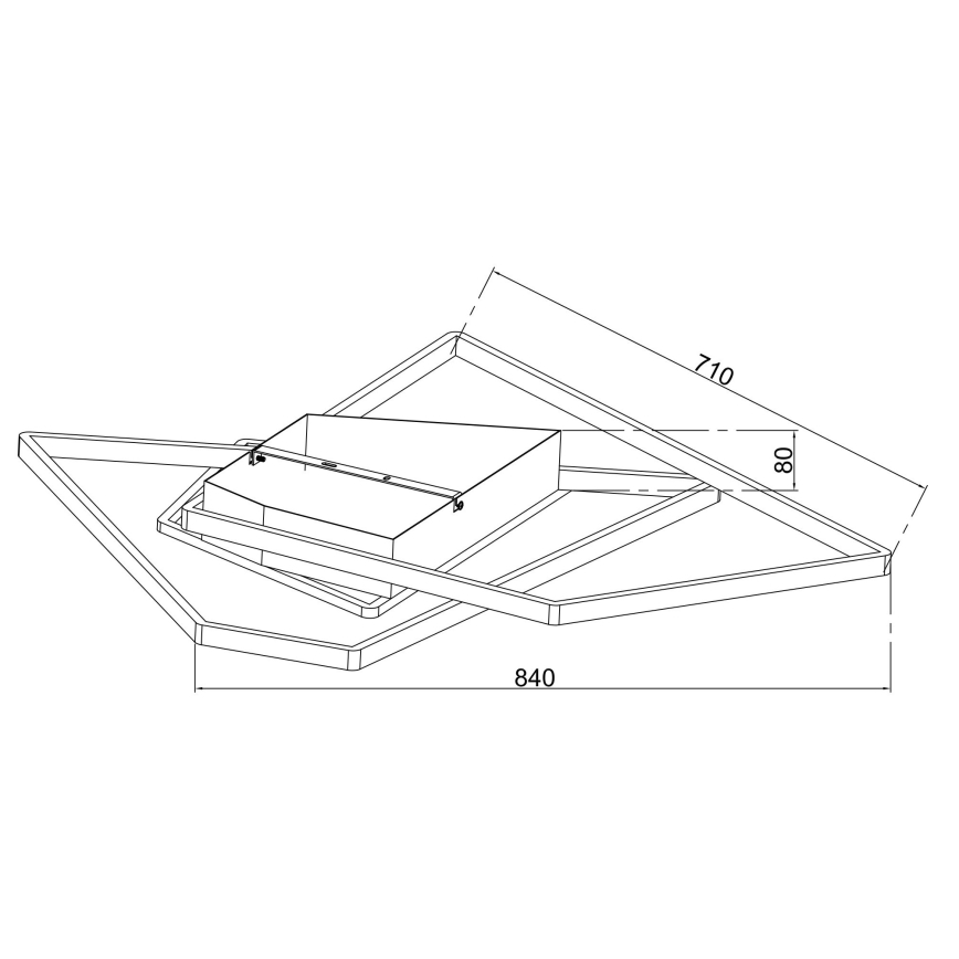 Ondaluce - dimmbare LED-Deckenleuchte GALAXY LED/90W/230V gold