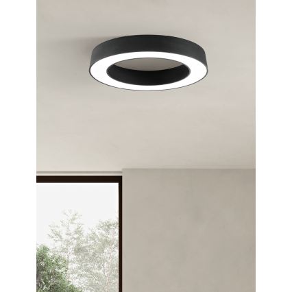 Ondaluce - GLOBUS LED-Deckenleuchte, dimmbar, 80W/230V, 3000/4000K, Ø 100 cm, schwarz
